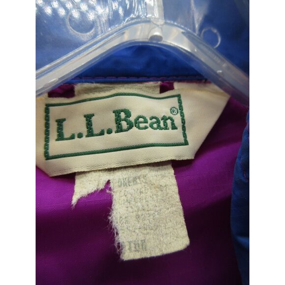 VINTAGE LL Bean Jacket Medium Windbreaker Coat Lightweight 90s Logo - Picture 11 of 14